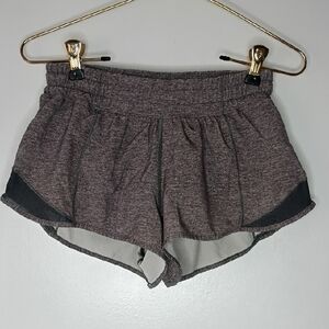 Lululemon Hotty Hot Shorts Women's heathered Charcoal gray Athletic Short size 6